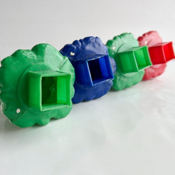 Vintage 5" Plastic Blow Mold Christmas Trees - Picture 5 of 9